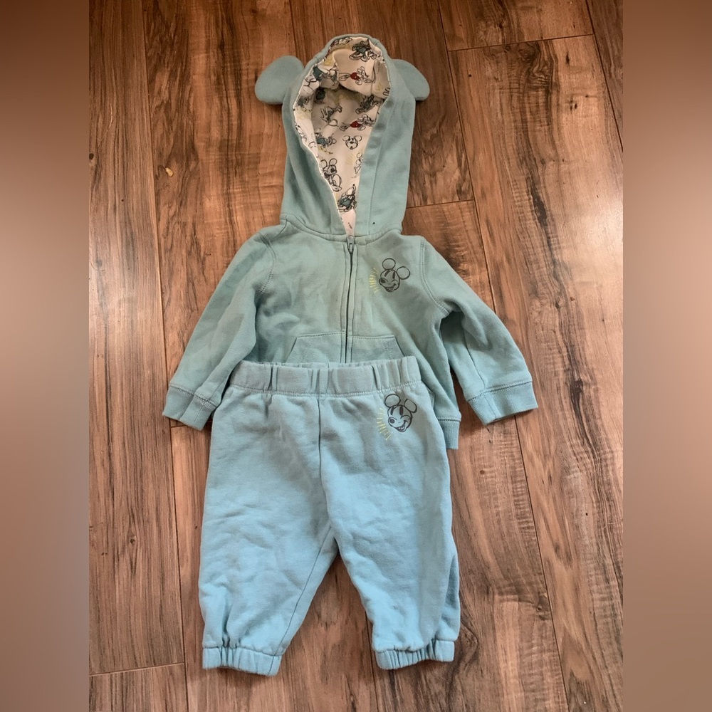 Disney Baby Mickey Hoodie and Joggers Outfit